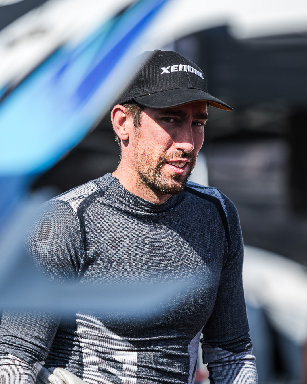Guillaume Gleyo dans le paddock